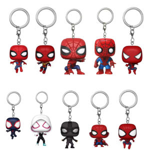 Hasbro | Spider-Man Keychain Peter Parker Mysterio GWEN Deadpool Venom Vinyl Action Figures Toys