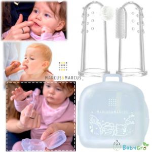 Marcus & Marcus Finger Toothbrush & Gum Massager Set