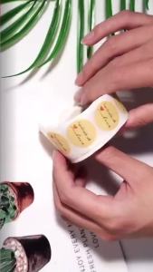 500 Chiếc Handmade With Love Cảm Ơn Chủ Đề Dán 2.5CM Tròn Giấy Kraft Hoa Cói Nhãn Cho Bao Bì Bánh Quà Tặng