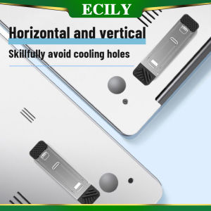 Ecily 2 cái laptop mini đứng formacbook Bàn phím gập chủ máy tính xách tay Riser chân nonslip nhôm hợp kim tản nhiệt đứng