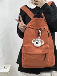 กระเป๋าเป้สะพายหลังนักเรียนมัธยมปลายสไตล์ฮ่องกง ความจุขนาดใหญ่ น้ำหนักเบา กระเป๋าเดินทางแบบลำลองสำหรับผู้ชายและผู้หญิง กระเป๋าใส่หนังสือสไตล์ญี่ปุ่น