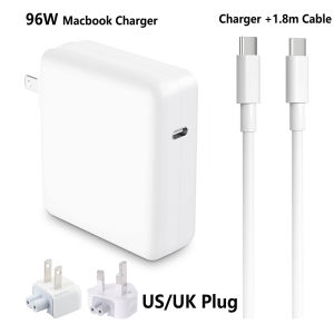 96W USB C Charger for Mac Book Pro 16 15 14 13 inch 2024 2023 2022 2021 M3 M2 M1 Mac Book Air USBC Laptop Power Adapter iPad LED 1.8m 5A Cable Charging as Fast as Original Quality