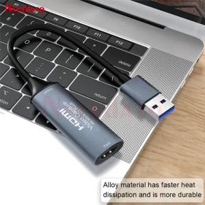 4K 60Hz USB3.0 HDMI Audio Video Mjpeg Capture Card Adapter 1080P 60fps USB HDMI Game Grabber Recorder Box For Live Streaming PC