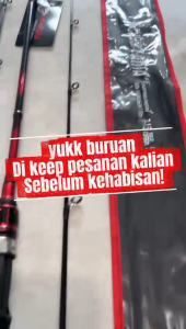 Joran Pancing Terabru FUGU TANIA Panjang 150-180 Bahan Carbon Solid dengan Action Medium 7-15lb