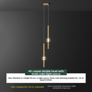 ZHENMEIJU | Minimalist Modern Luxury Creative Copper Crystal Pendant Light