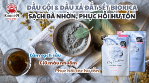 DẦU GỘI / DẦU XẢ ĐẤT SÉT BIORICA SẠCH BÃ NHỜN PHỤC HỒI HƯ TỔN (TÚI 360ML)