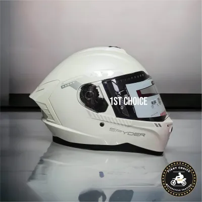 Spyder Radar Full Face Single Visor Helmet (Clear Lens)