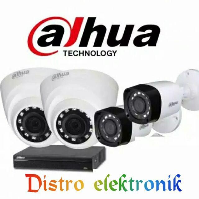 Paket Kamera Cctv Dahua 4ch Camera Indoor Outdoor 2mp Full HD