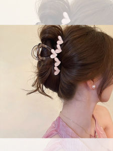 Korean Style Simple Hair Clips Womens New 2024 Shark Tail Hair Grips Fashionable Hair Accessories Sweet Style out