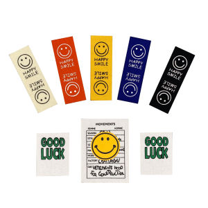 Cute Cartoon Smiley Face Offset Sewing Cloth Label Clothes Hat Decoration Pants Patch Clothes Decoration