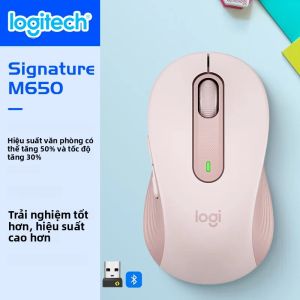 Chuột Bluetooth Không Dây Logitech Signature M650 Dành Cho Máy Tính Xách Tay Doanh Nghiệp Máy Tính Bảng - Chế Độ Kép Nhẹ Nhàng Êm Ái - Văn Phòng Tại Nhà