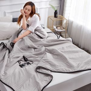 Washed Cotton Summer Cooling Duvet Insert Thin Solid Color Double Single Child Spring and Autumn Summer Quilt Summer Air-Conditioning Machine Washable Quilt