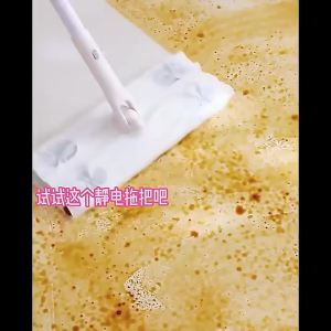 Electrostatic Flat Mop Rotatable Electrostatic Dust Removal Paper Mop Disposable Wash-free Mop Paper Household Floor Cleaning