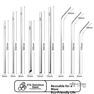 gumahus | Long & Eco-friendly Stainless Steel Straw 30cm