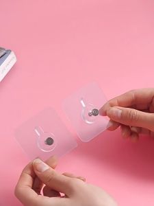 2/4/10PCS Transparent Traceless Self Adhesive Wall Nail Photograph Mural Phase Frame Adhesive