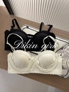 Áo Ngực Ren Satin Kiểu Pháp Nâng Đỡ Nhẹ Nhàng Cúp Mỏng Chống Chảy Xệ Chất Liệu Mềm Mại Dành Cho Nữ Màu Đen Xanh Lá Trắng Hồng
