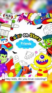 FS 845 Color on Story Coloring Book: A Relaxing Creative Coloring Experience