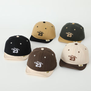 Vành mềm bé thư Mũ che nắng chắp vá cậu bé cô gái bông mũ lưỡi trai mỏ vịt Mũ 1-4 năm trẻ em thể thao ngoài trời dù để che nắng mũ