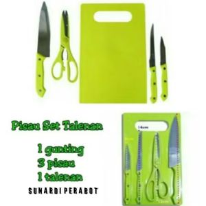 telanan set 5pcs multifungsi pisau dapur set