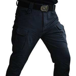 TRVLWEGO Men Winter Waterproof Climbing SkiingTrekking Fleece Fishing Tactical Sharkskin Cargo Pants Camping Hiking Trousers