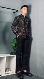 BAJU BATIK PRIA SLIMFIT MODERN & TOP BRAND ALISAN PREMIUM LENGAN PANJANG