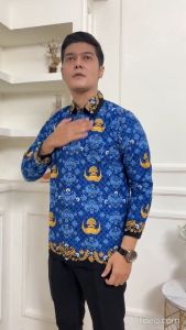 SERAGAM BATIK KORPRI TERBARU 2022 KERAH HITAM