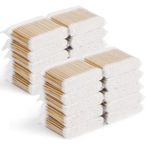100/300/500 Cotton Swabs with Wooden Sticks Bamboo Cotton Swabs Double Round Heads Environmentally Friendly Cotton Swabs