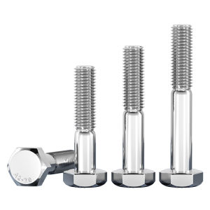 TIANZHUOJINSHU | Thick Shaft Partial Thread 304 Stainless Steel Hexagonal Screw M6-M24mm