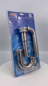 "PRETTY ME.SHOP" (2305) Sink Drainer P Trap Set Pipe Accessory Double Sink Drain