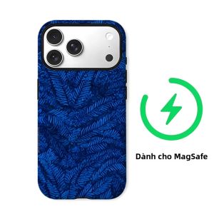 Ốp Điện Thoại iPhone Hình Lá Dương Xỉ Xanh Đậm Hai Lớp Chống Sốc Chống Xước Chất Liệu PC Mềm + TPU Dành Cho iPhone 11/12/13/14/15/16/17/18 Air Pro Max Plus