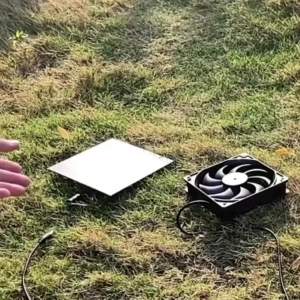 Small Solar Exhaust Fan Mini Cooling Fan Solar Powered Fan Wit Outdoor Utility Room Pet House Chicken House Dog House