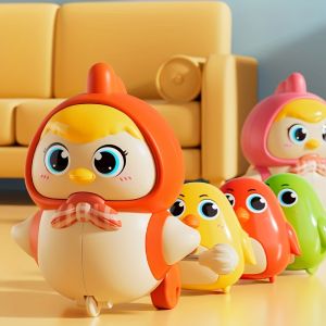 Magnetic Mother Hen Toy with Chicks - Wobbling Crawl Learning Puzzle Toy for Kids - Interactive Educational Gift for Holidays Birthdays and Festive Seasons