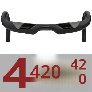 KOCEVLO คาร์บอนไฟเบอร์จักรยาน handlebar ลดความต้านทาน bent bar เสริมสร้างชิ้นส่วนจักรยาน 380/400/420/440 มม. เส้นทางด้านใน