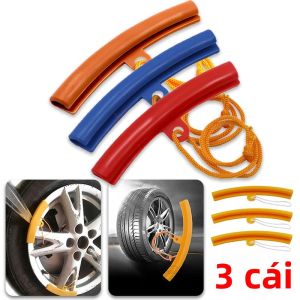 3 Chiếc Bảo Vệ Vành Xe Hơi Bằng Thép Vòng Bảo Vệ Thay Lốp Xe Máy Bao Bảo Vệ Dễ Lắp Đặt Bảo Vệ Mép Lốp