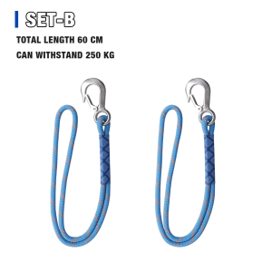 60 cm Swing Hanging Rope Professional Stainless Steel Hook And Loop Home Hammock Hanging Rope Tool Safe Load-bearing 250kg