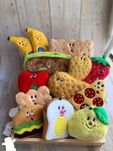 Gladee Plush Apple Banana Keychain Doll Earphone Bag Retractable Rope Card Holder Wallet Key Card Case Functional Mini Bag