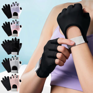 1Pair Workout Anti-Slip Gloves for Women Men Breathable Adjustable Strap Gym Gloves for Weightlifting Cycling Gym Accessories