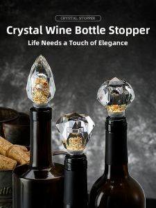 FLOWER MOO | Creative Glass Crystal Wine Bottle Seal
