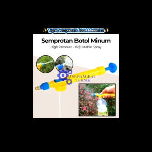 Tigre Semprotan Botol Minuman High Pressure Adjustable Spray - TY02 - Yellow