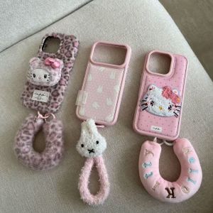 For Polka dot embroidered Kitty label applies to Huawei mate70Pro mobile phone case P80/P70nova14/13 h260705