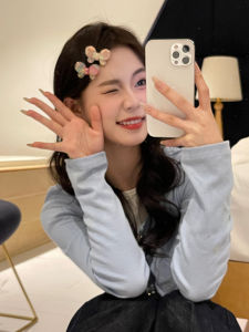 Kẹp Tóc Thắt Nút Bướm Acetate Tươi Mới Ngọt Ngào Dành Cho Bé Gái Phụ Kiện Tóc Phong Cách Hàn Quốc Kẹp Tóc Bên Hông Tóc Viền