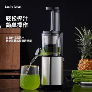 Automatic Slow Grinding Fruit Juicer Small Household Kitchen Appliance Large Caliber Juice Maker with Durable Stainless Steel