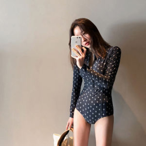 AIOUSHINUO | Professional Long Sleeve Tummy Control Sun Protection Swimsuit Female