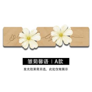 Scandinavian Bedroom Decorative Painting LED Light Painting Creative Minimalist Living Room Wall Painting Ins Style Niche Style Bedside Mural