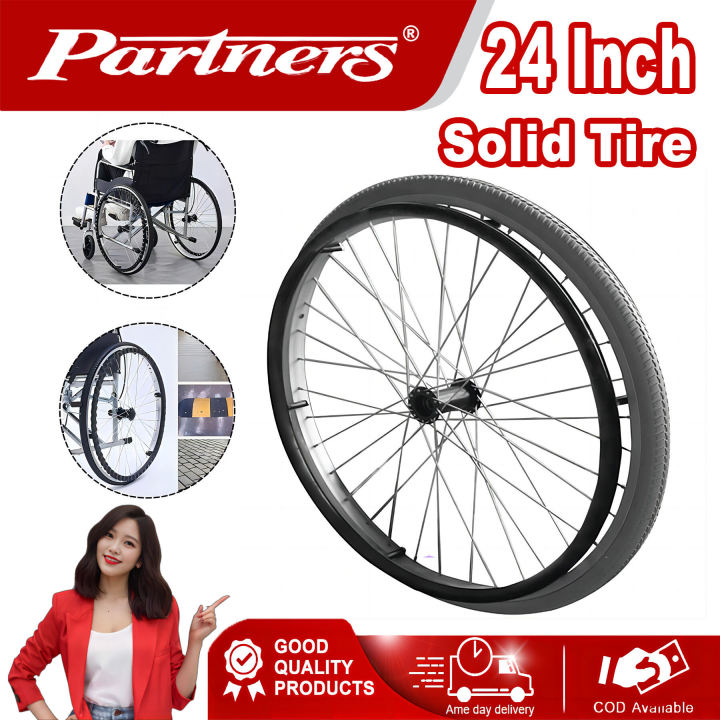 Wheelchair Tire Replacement Solid Tire / 24 Inches Wheelchair Wheel