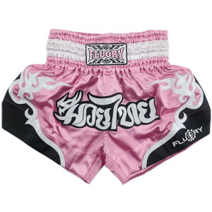 Fluory Thai Boxing Shorts for Men Women Kids - Fairtex Style MMA Shorts with Embroidery Muay Thai shorts