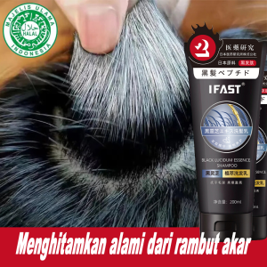 100% Original Jepang Shampo Penghitam Rambut Uban 200ml Menjadi Hitam Permanen Sampo Penghilang Uban Shampoo Uban Menjadi Hitam Black Herbal Natural Hair Blackening
