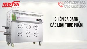Bếp ChiênRán Thực Phẩm Tách Dầu Bằng Điện NEWSUN 50L - Hàng Chính Hãng - Dùng Cho Nhà Hàng Khách Sạn Chiên Số Lượng Lớn