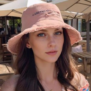 หมวกชาวประมงหมวกกันแดดฤดูร้อนของผู้หญิงและผ้าเดนิมป้องกันรังสียูวีขอบดิบเวอร์ชั่นเกาหลีเก่าของหมวกกันแดดหน้าอินเทรนด์