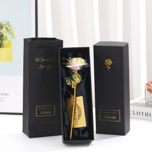 Hoa Hồng Vĩnh Cửu Bằng Giấy Bạc Kèm Hộp Quà & Thiệp - Quà Tặng Trang Trí Tiệc Ngày Lễ Tình Nhân Lễ Tạ Ơn Ngày Của Mẹ - Hoa Hồng Nhân Tạo